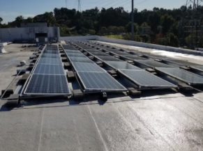 la warehouse commercial warehouse solar