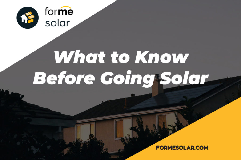 what to know before going solar