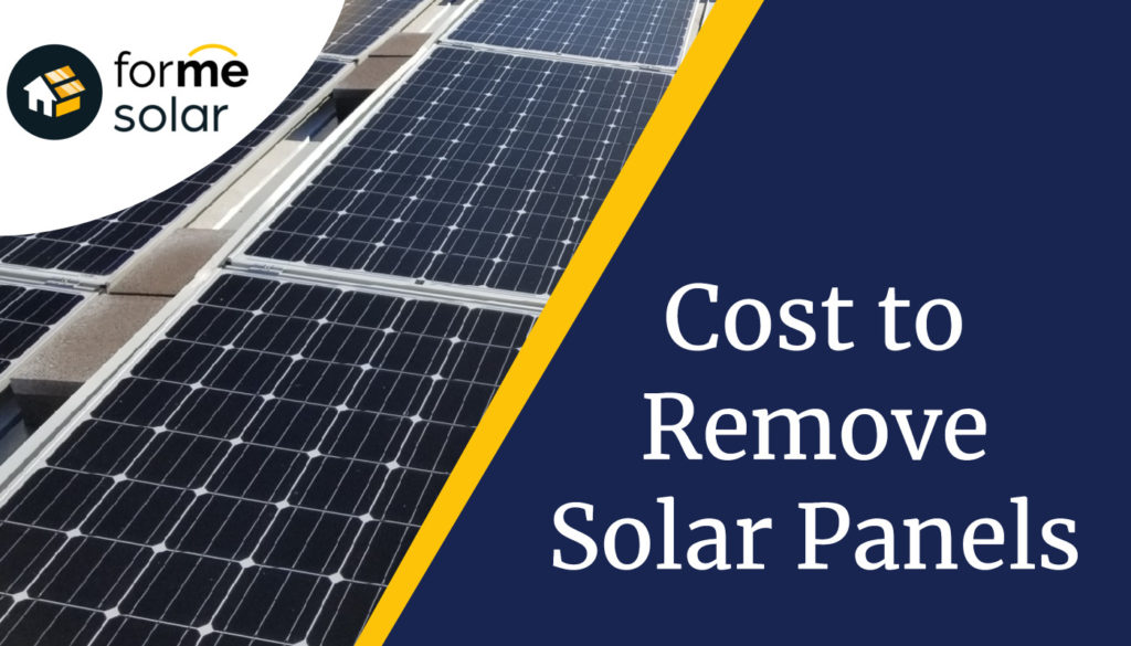 cost to remove solar panels and reinstallation guide