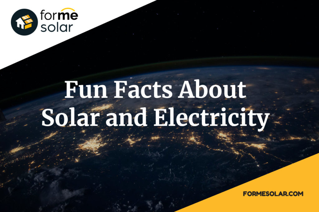 fun facts solar electricity