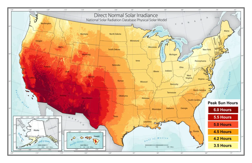 peak sun hours forme solar