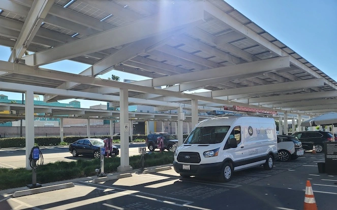 forme solar commercial tesla carport