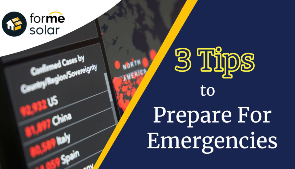 3 tips to prepare for emergencies