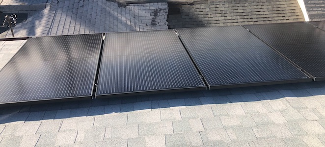 black solar panels