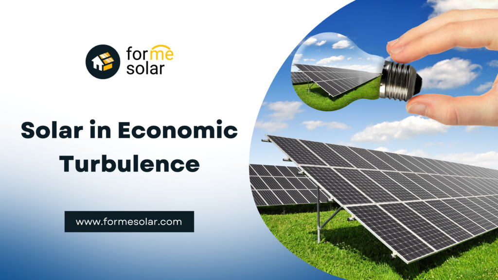 solar in a recession bear market downturn economic economy