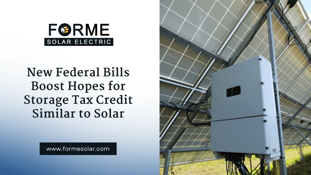 New Federal Bills Boost Hopes for Battery Storage Tax Credit