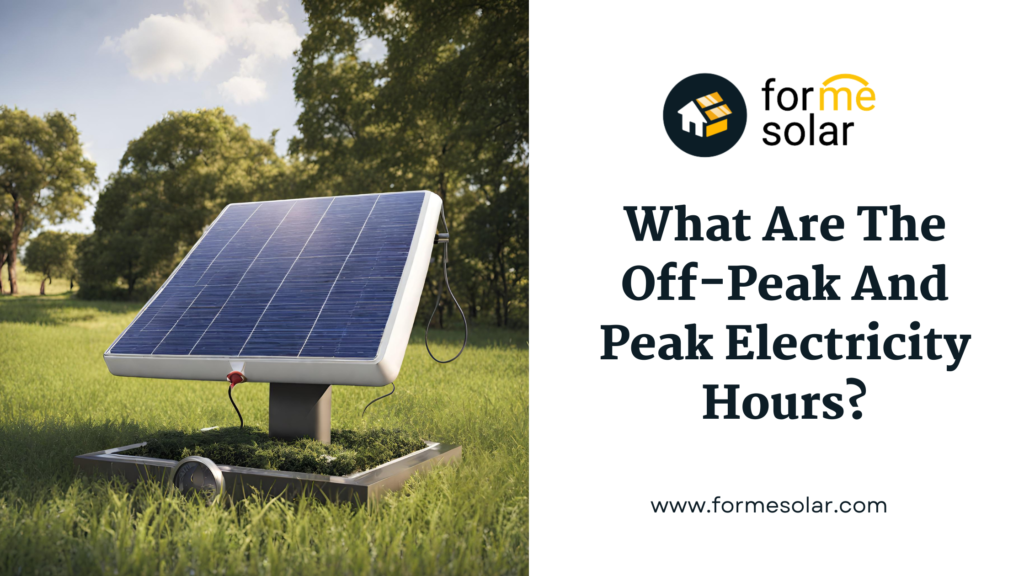 What are the off peak and peak electricity hours? Auto Draft.