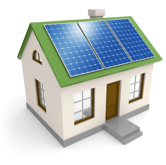A house equipped with top-notch solar panels on its roof.