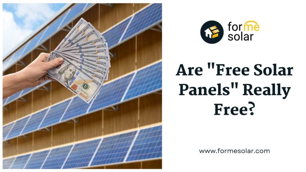 Are free solar panels really free