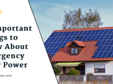 10 Important Things to Know About Emergency Solar Power