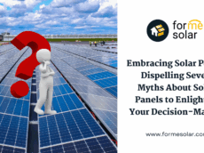 Solar panels dispelling myths about solar power.