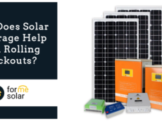 How Does Solar Storage Help with Rolling Blackouts