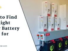 find right solar battery