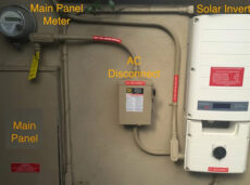 main panel meter ac disconnect solar inverter