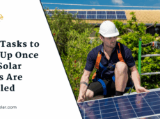 key tasks to wrap up once your solar panels are installed