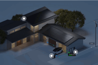 solar powerwall forme solar tesla night