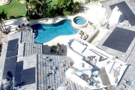 all black solar roof los angeles home
