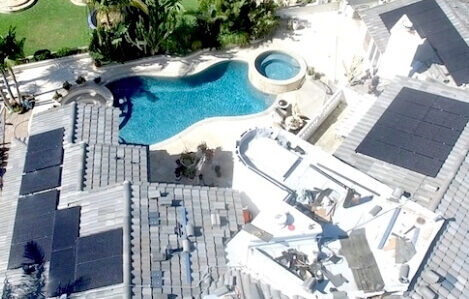 all black solar roof los angeles home