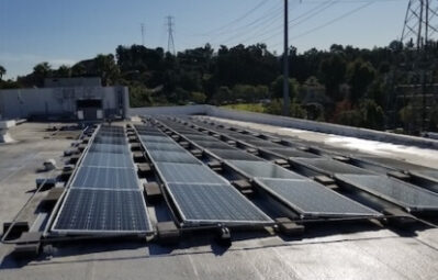 la warehouse commercial warehouse solar