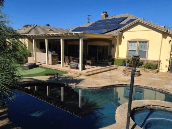 roof solar install house tilted roof solar installed house