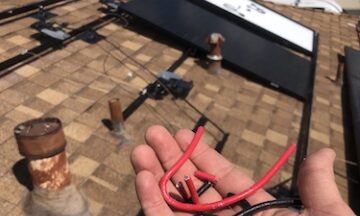 solar cleanup debris install