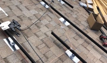 solar energy rails and roofing