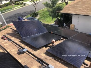 solar panel installation mounting