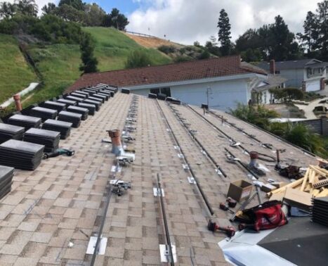 solar mounting and roof
